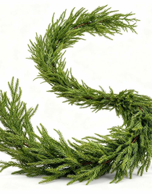 Load image into Gallery viewer, Choonshow 2PCS 6FT Norfolk Faux Pine Christmas Garland Green Decoration
