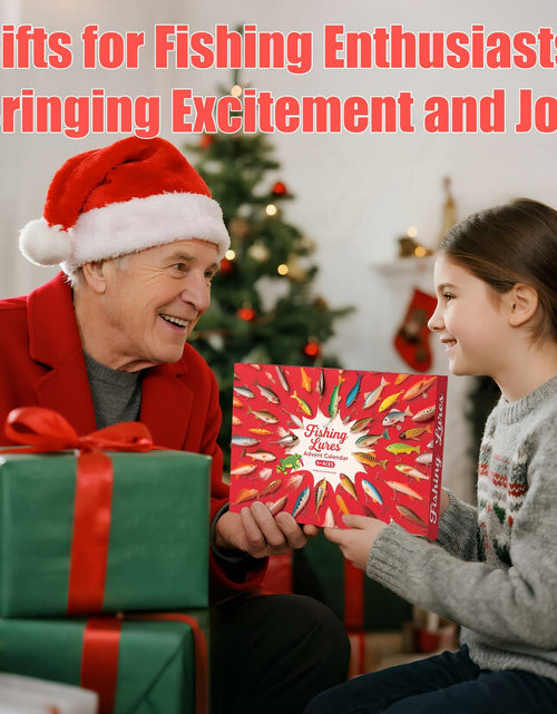 Load image into Gallery viewer, Rubypop Fishing Advent Calendar 2025 24-Day Lure Set Red Stainless Steel
