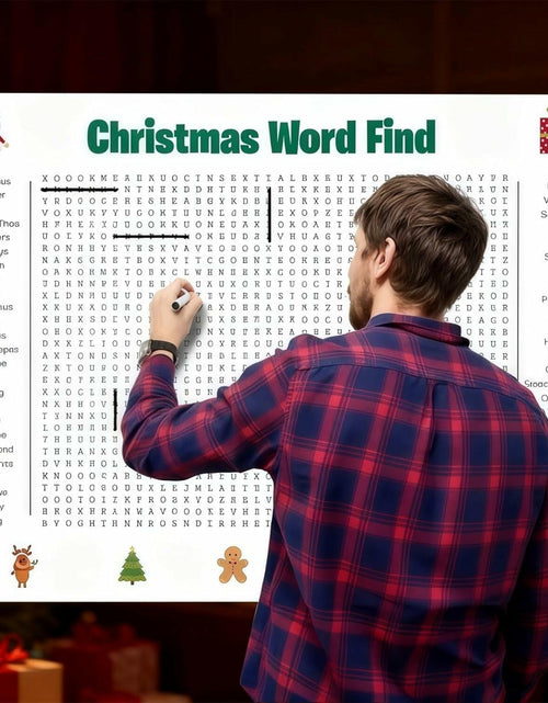 Load image into Gallery viewer, TREELYWOOD Jumbo Thanksgiving Word Search Poster 31.5x20 Paper Christmas
