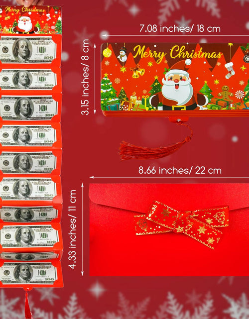 Load image into Gallery viewer, EASTVIO Christmas Cash Gift Envelopes Red 10 Slots Money Holder
