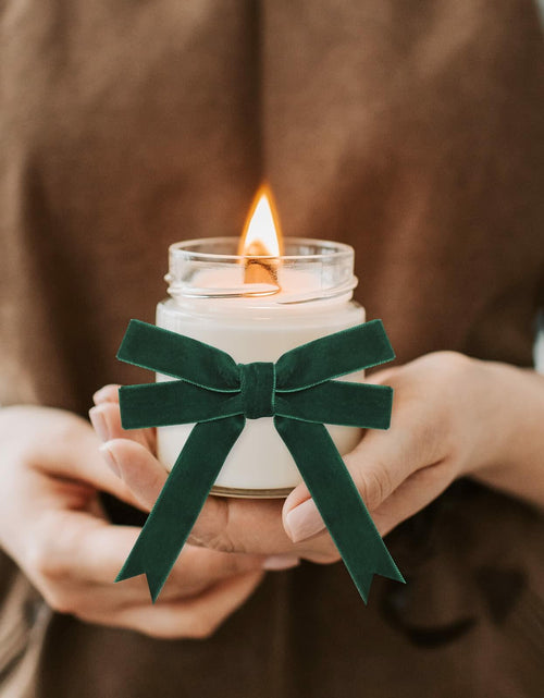 Load image into Gallery viewer, Coowayze Dark Green Velvet Ribbon 1 Inch x 10 Yd Vintage Christmas Crafting
