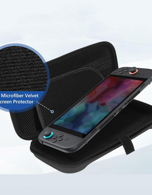 Load image into Gallery viewer, MIXPOET Switch 2 Carrying Case 10 Game Card Slots Portable Pouch Black
