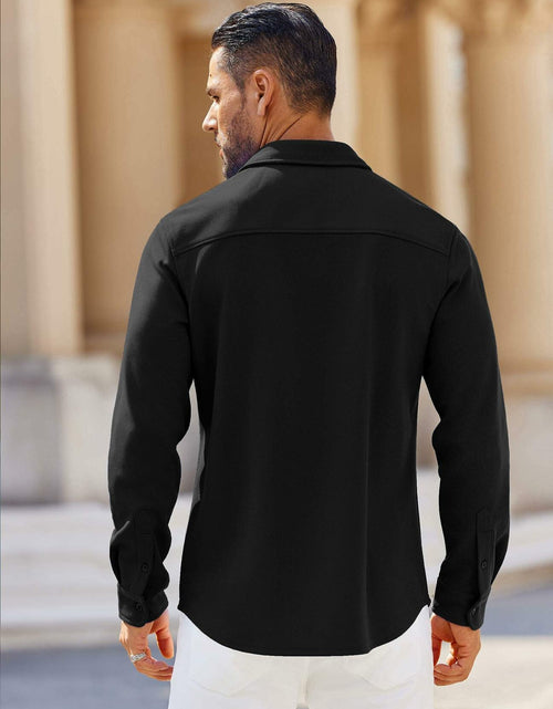 Load image into Gallery viewer, COOFANDY Men's Button Down Shirt Long Sleeve Pocket White Size XXL
