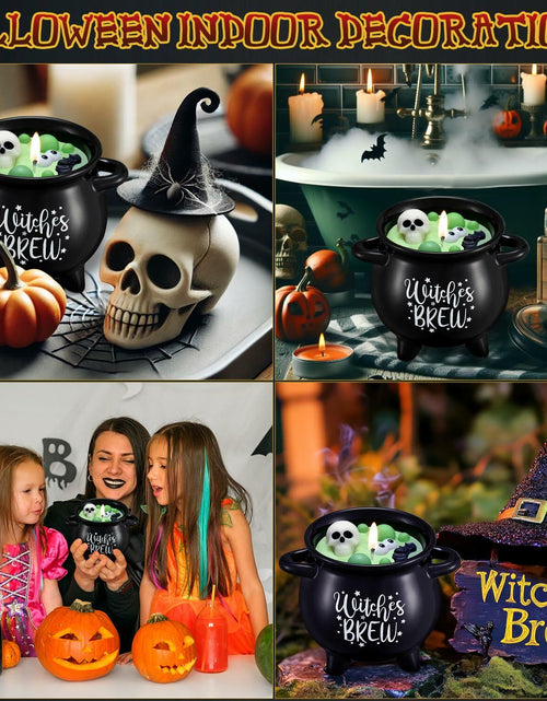 Load image into Gallery viewer, Kederwa Halloween Witch Brew Candle 14oz Black Ceramic Scented
