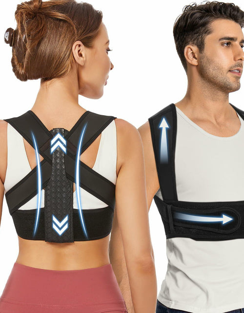 Load image into Gallery viewer, WNIEYO Posture Corrector Back Brace for Men &amp; Women Black X-Large
