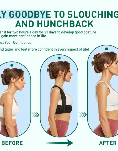 Load image into Gallery viewer, WNIEYO Posture Corrector Back Brace for Men &amp; Women Black X-Large
