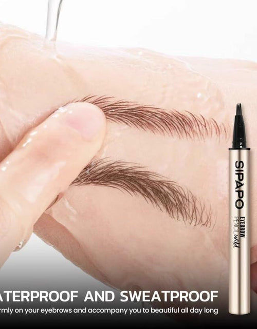 Load image into Gallery viewer, Hegafoo Microblading Brow-Fection Eyebrow Pen Waterproof 0.02oz Honey Tea Brown
