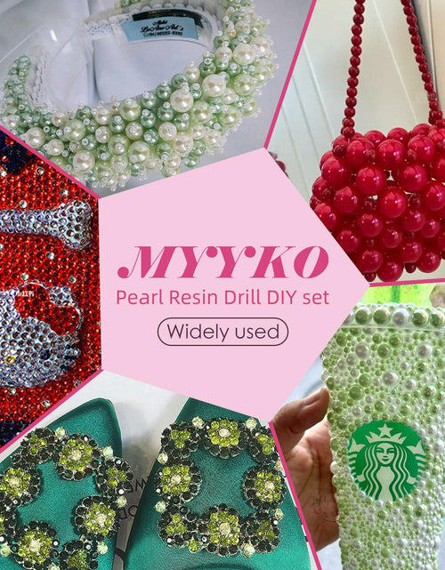 Load image into Gallery viewer, MYYKO 160g Christmas Flatback Rhinestones Half Pearls Mix Size 3-10mm Red Green
