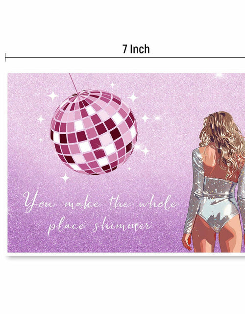 Load image into Gallery viewer, GIFTSFARM Birthday Card for Girls Women Purple Stars Music Theme
