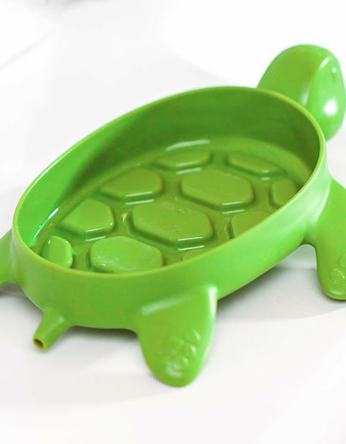 Load image into Gallery viewer, 2 Pack Tortoise Soap Dishes Soap Holder with Drain Green Bathroom Kitchen
