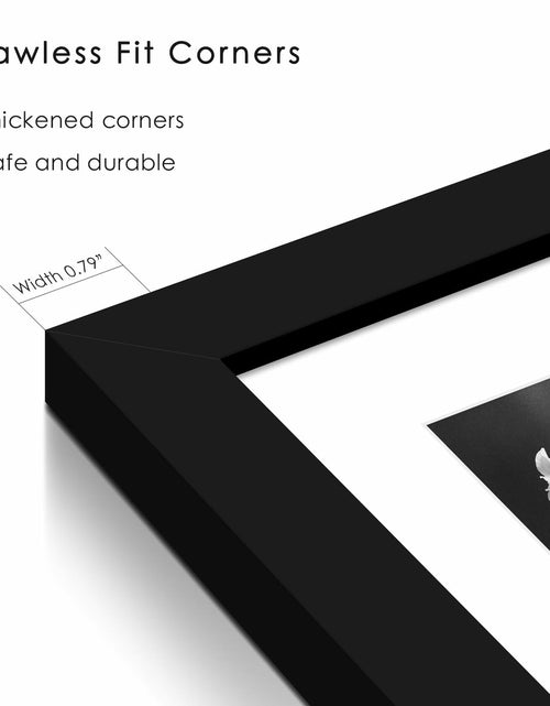 Load image into Gallery viewer, YiTanli Glass Collage Picture Frames 7 Pack Multi Sizes 11x14 8x10 5x7 Black
