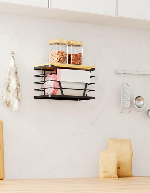 Load image into Gallery viewer, TIDIIABODE Grocery Bag Holder Wall Mount Stainless Steel Black 1-Pack
