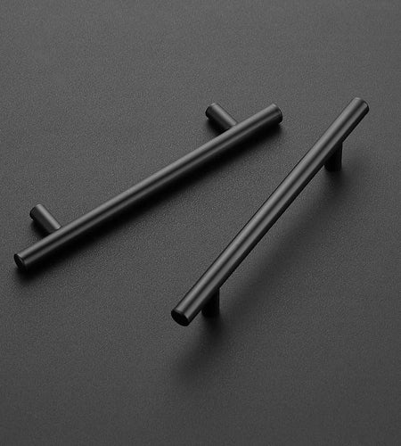 Ravinte 24 Pack 7.38" Matte Black Stainless Steel Cabinet Pulls 5" Hole
