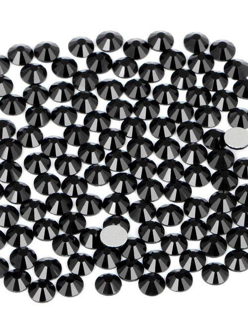 Load image into Gallery viewer, CMBYN Glue Fix Crystal Flatback Rhinestones 6.5mm ss30 288pcs Black
