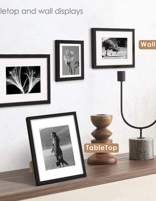Load image into Gallery viewer, YiTanli Glass Collage Picture Frames 7 Pack Multi Sizes 11x14 8x10 5x7 Black
