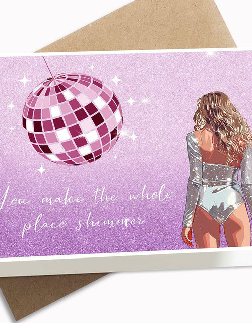 Load image into Gallery viewer, GIFTSFARM Birthday Card for Girls Women Purple Stars Music Theme
