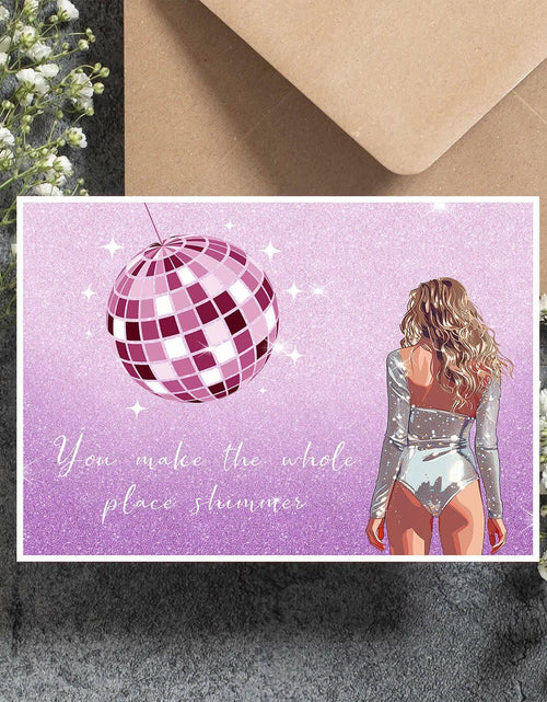 Load image into Gallery viewer, GIFTSFARM Birthday Card for Girls Women Purple Stars Music Theme
