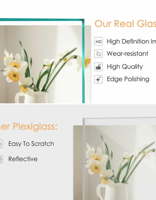 Load image into Gallery viewer, YiTanli Glass Collage Picture Frames 7 Pack Multi Sizes 11x14 8x10 5x7 Black
