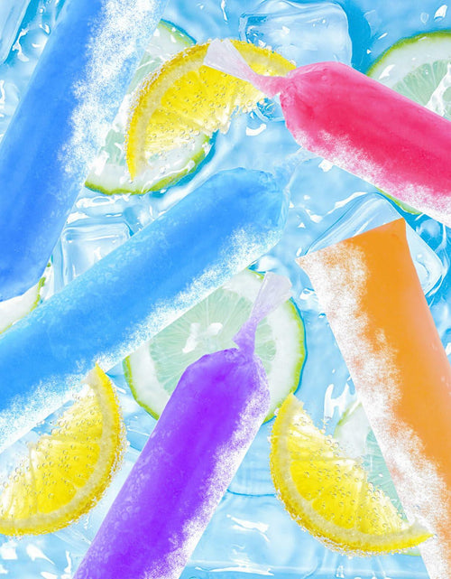 Load image into Gallery viewer, FEBSNOW 160 Disposable Ice Lolly Bags Popsicle Mold Clear 4x12 Inch with Funnel
