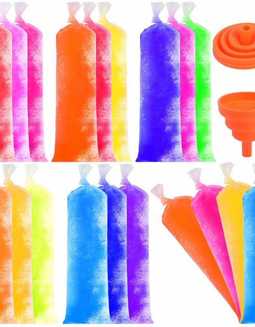 Load image into Gallery viewer, FEBSNOW 160 Disposable Ice Lolly Bags Popsicle Mold Clear 4x12 Inch with Funnel
