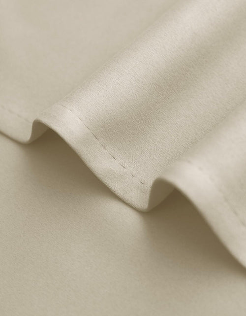Load image into Gallery viewer, Mrs.Naturall Biscotti Beige Blackout Curtains 34x36 Inch Set of 2 Panels
