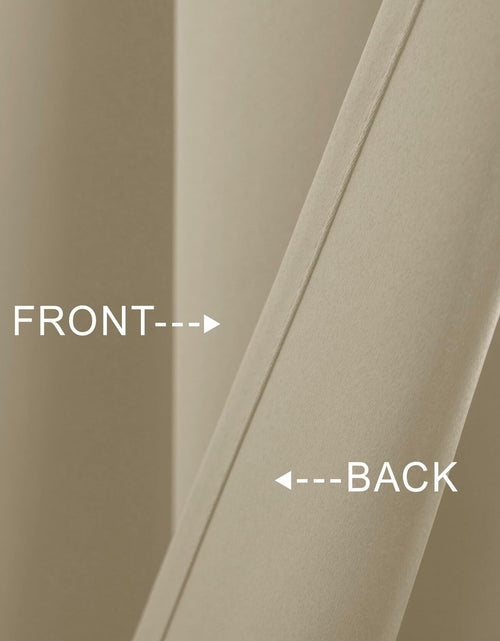 Load image into Gallery viewer, Mrs.Naturall Biscotti Beige Blackout Curtains 34x36 Inch Set of 2 Panels
