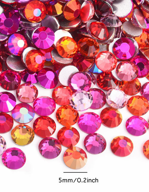 Load image into Gallery viewer, Blinginbox Glass Flatback Rhinestones Crystal Round Gems Rose SS20 1440pcs
