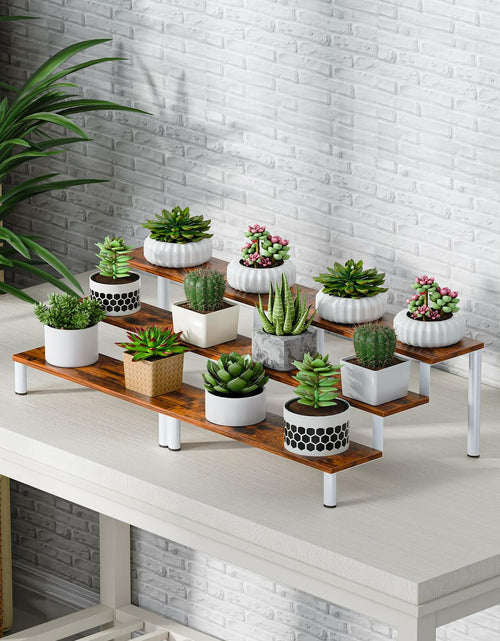 Load image into Gallery viewer, MIMIyasha 3 Tier Wooden Display Stand Riser Organizer White 4 pcs
