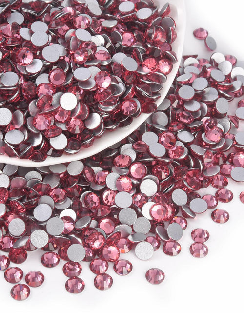 Load image into Gallery viewer, Blinginbox Glass Flatback Rhinestones Crystal Round Gems Rose SS20 1440pcs
