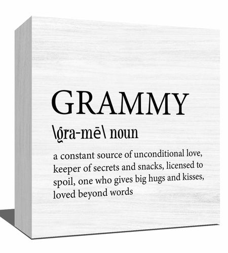 VKYN Grammy Gift Wood Box Keepsake Multicolor 5x5 Inches Home Decor