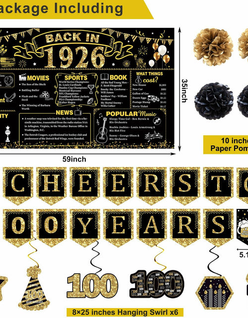 Load image into Gallery viewer, Juesly 50th Birthday Decorations 24PCS Rose Gold Banner Balloons Honeycomb
