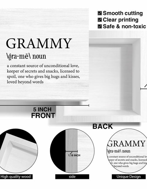 Load image into Gallery viewer, VKYN Grammy Gift Wood Box Keepsake Multicolor 5x5 Inches Home Decor
