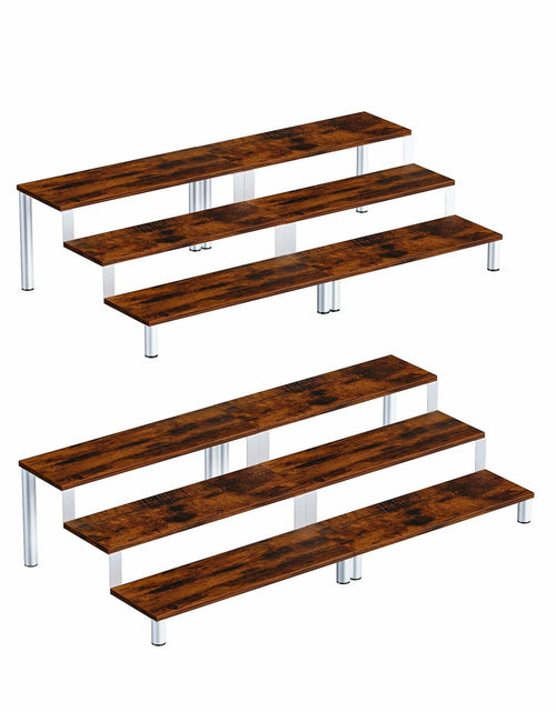 Load image into Gallery viewer, MIMIyasha 3 Tier Wooden Display Stand Riser Organizer White 4 pcs

