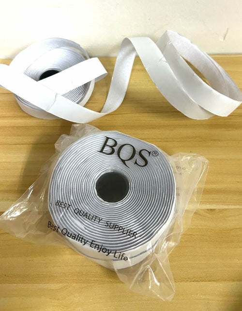 Load image into Gallery viewer, BQS 1" Self Adhesive Hook and Loop Tape 16ft Black Sticky Back Fastener
