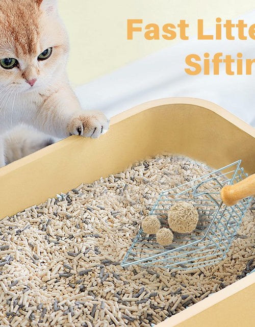 Load image into Gallery viewer, Thirdream Stainless Steel Cat Litter Scoop with Wood Grip Heavy Duty
