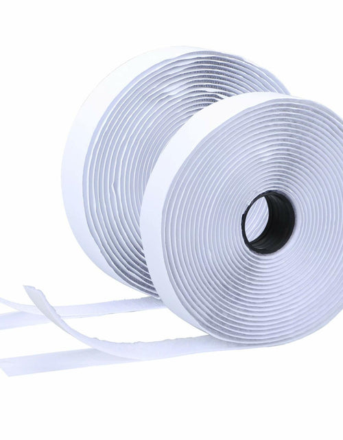 Load image into Gallery viewer, BQS 1" Self Adhesive Hook and Loop Tape 16ft Black Sticky Back Fastener
