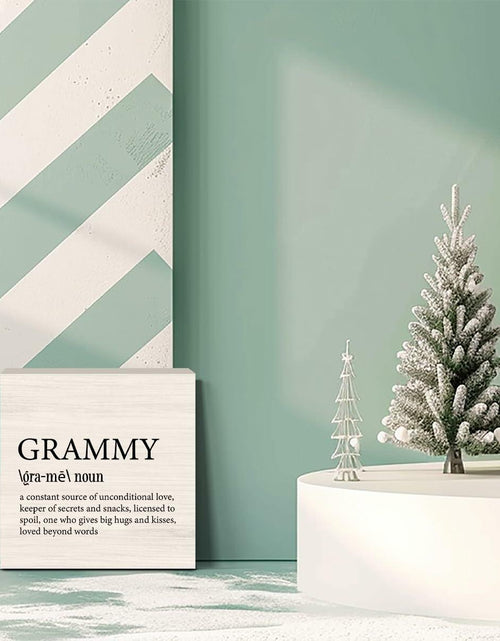 Load image into Gallery viewer, VKYN Grammy Gift Wood Box Keepsake Multicolor 5x5 Inches Home Decor
