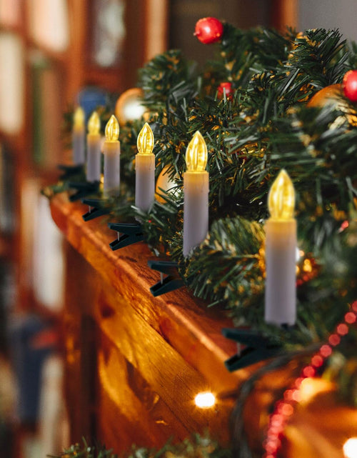 Load image into Gallery viewer, Minetom 50LED Battery Operated Christmas Tree Candles Warm White 48FT 8 Modes
