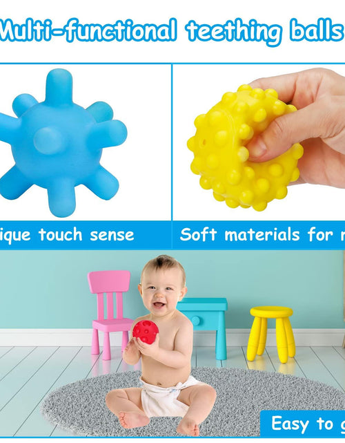 Load image into Gallery viewer, Thremhoo Montessori Silicone Baby Pull String Toy Toddler Red Blue Multi-color
