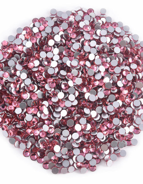 Load image into Gallery viewer, Blinginbox Glass Flatback Rhinestones Crystal Round Gems Rose SS20 1440pcs
