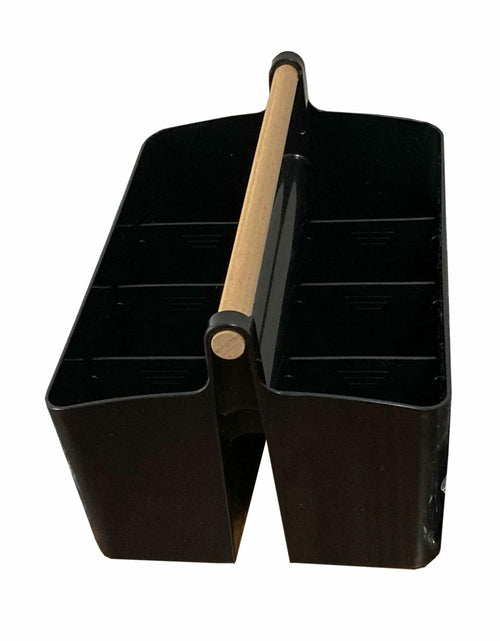 Load image into Gallery viewer, LUEUR Cleaning Caddy Organizer with Handle, Multiple Compartments, Black
