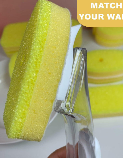 Load image into Gallery viewer, Yieyosd Compatible Dish Daddy Refill Heads 4Pack Yellow Sponge Refills
