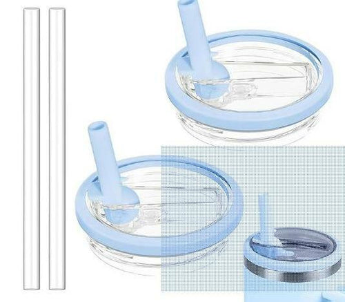 Load image into Gallery viewer, ANTAND 40oz Flip Straw Leak Proof Lid Stanley H2.0 Quencher 2 Pack Beige Matcha
