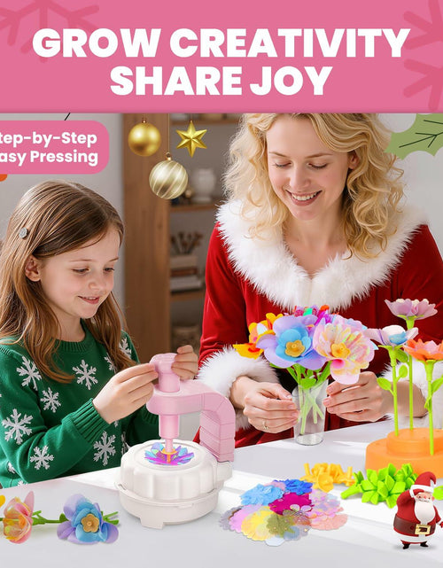 Load image into Gallery viewer, windpaint Arts and Crafts DIY Fabric Flower Bouquet Kit for Kids Pink
