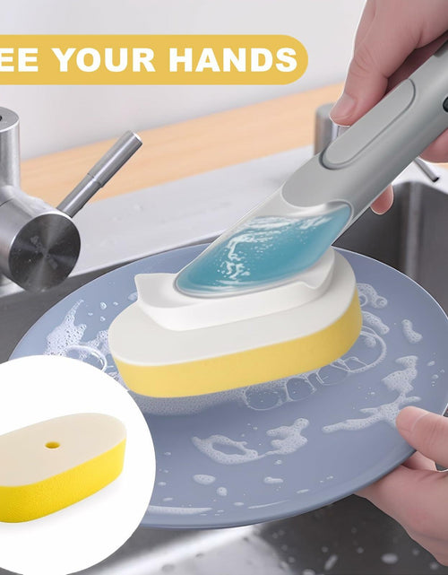 Load image into Gallery viewer, Yieyosd Compatible Dish Daddy Refill Heads 4Pack Yellow Sponge Refills
