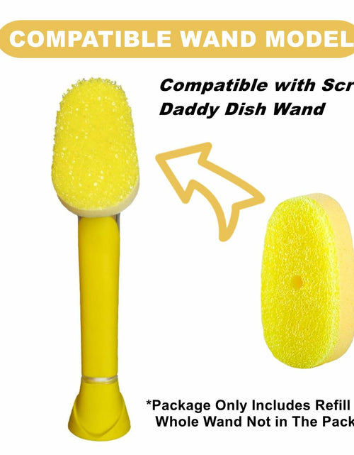 Load image into Gallery viewer, Yieyosd Compatible Dish Daddy Refill Heads 4Pack Yellow Sponge Refills
