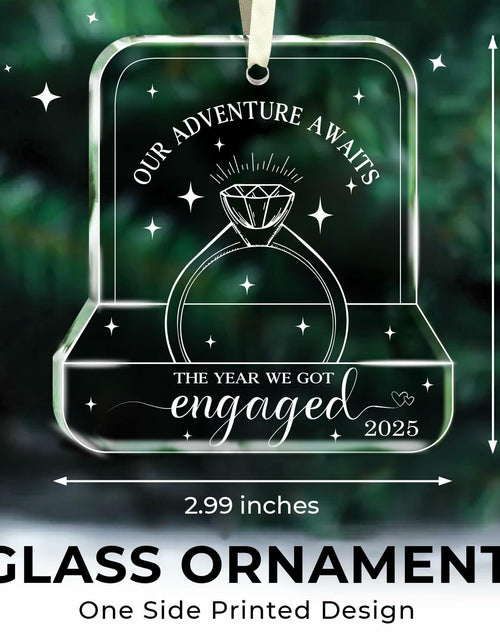 Load image into Gallery viewer, NewEleven Valentines Day Gifts 2025 Glass Ornaments for Couples Engaged 2025
