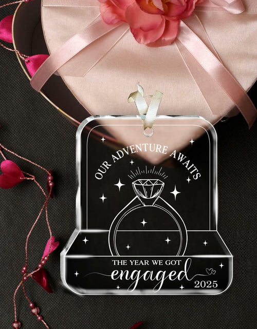 Load image into Gallery viewer, NewEleven Valentines Day Gifts 2025 Glass Ornaments for Couples Engaged 2025
