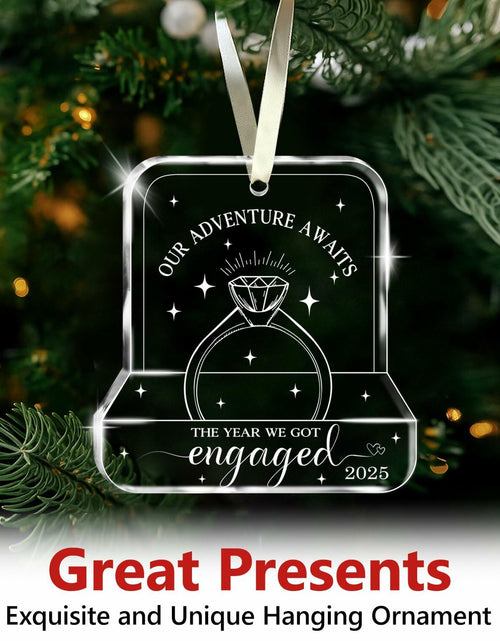 Load image into Gallery viewer, NewEleven Valentines Day Gifts 2025 Glass Ornaments for Couples Engaged 2025
