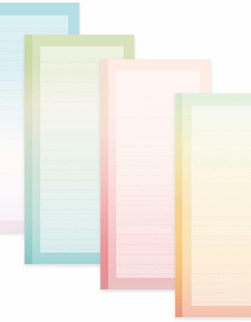 Load image into Gallery viewer, Henzavk 4 Pack Magnetic Notepads Refrigerator Full Magnet Back 50 Sheets
